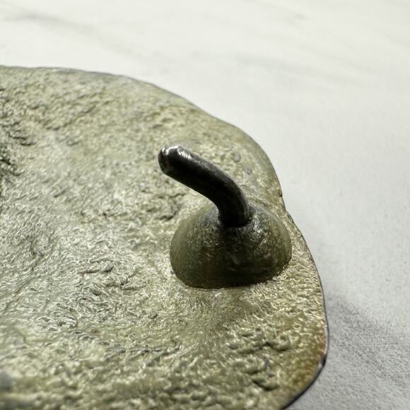 Vintage Silver Tone Sleeping Lion Belt Buckle 3D Cast ✨ - Picture 8 of 8